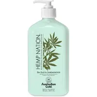 Australian Gold Hemp Nation SEA Salt & Sandalwood (18 fl. oz / 535 ml), hydraterende bruiningsverlenger met hennepzaadolie