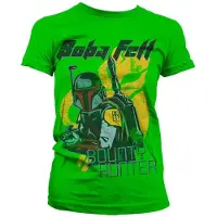 Generique Star Wars Dames Tshirt -L- Boba Fett Bounty Hunter Groen