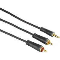 Hama 00122298 audio kabel 1,5 m 3.5mm 2 x RCA Zwart