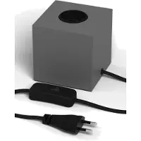 Calex Tafellamp Grijs - E27 - 9 x 9 cm