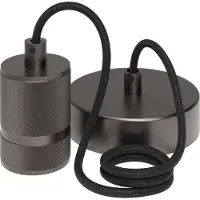 Calex Retro Pendel - Industrieel Hanglamp - E27 Fitting - Grijs - Excl. lichtbron