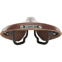Brooks B17 Short, zadel voor fiets, stad, dames, bruin, effen, leer