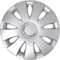 Proplus Aura Losse Wieldop Ø 15 inch – Wielsierdop voor de Meeste Stalen Velgen – Ventieluitsparing – Zilvergrijs