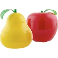 Playtime 3 D puzzels - appel en peer - 12 delig - puzzelen met de allerkleinsten - 10 x 12 cm - 2 STUKS