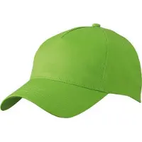 Myrtle beach 2x stuks 5-panel baseball petjes /caps in de kleur lime groen voor volwassenen - Voordelige lichtgroene caps