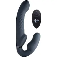 Strap U Swirl Vibrerende Strapless Strap-On - Black