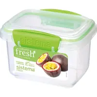 Sistema Fresh voorraaddoos - rechthoekig groen - 400ml