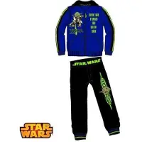 Star Wars joggingpak jongen, blauw, met Yoda opdruk, maat 104