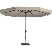 Madison Parasol Rond Ecru Sysor 350cm | Topkwaliteit ronde parasol | 100% Polyester doek