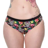 Banned - Rare hearts Bikinibroekje - Skull - S - Multicolours