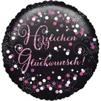 Magni "Herzlichen Glückwunsch" Verjaardag FolieBallon, 43cm