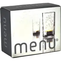 Menu Waxinelichthouder met frosted patroon - set van 2 -