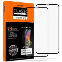 Spigen Full Cover iPhone 11 Pro / X Glass screenprotector 2 pack