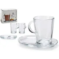 Pasabahce Theeglas en schotel Tribeca 40 cl 18 cm Transparant 2 stuk(s)