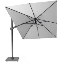 Platinum Challenger T2 350x260 cm lichtgrijs zweefparasol zonwering