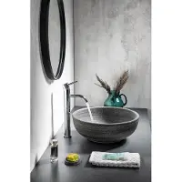Sapho Priori keramische ronde waskom 41cm grijs
