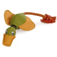 Beeztees Eend - Hondenspeelgoed - Incl. Koord - 45x20x6,5 cm