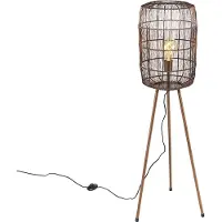 QAZQA Moderne vloerlamp tripod koper - Redo
