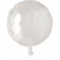 Wefiesta Helium ballon rond wit | 45cm