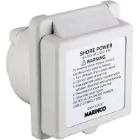 Marinco Square Plug 16 A/ 230v Wit