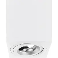 Yphix Palermo Opbouwspot - Vierkant - 1 Lichtpunt - Kantelbaar - 160x160mm - Wit
