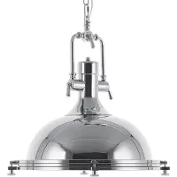 Beliani EBRON - Hanglamp - Zilver - Metaal