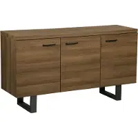 Beliani TIMBER L - Sideboard - Donkere houtkleur - MDF