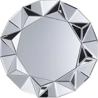 Beliani HABAY - Wandspiegel - Zilver - MDF