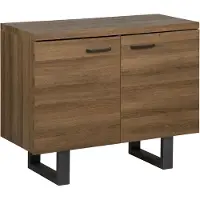Beliani TIMBER - Sideboard - Donkere houtkleur - MDF