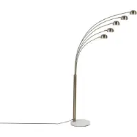 Beliani FLINDERS - Staande lamp - Goud - Metaal