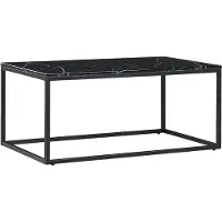 Beliani DELANO - Salontafel - Zwart - MDF