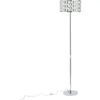 Beliani TENNA - Staande lamp - Zilver - Metaal