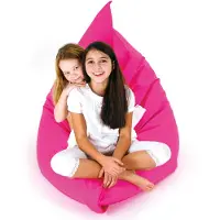 Beliani FUZZY - Grote zitzak-Roze-Nylon