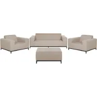 Beliani ROVIGO - Loungeset-Beige-Polyester