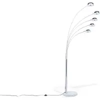 Beliani FLINDERS - Staande lamp - Zilver - Metaal