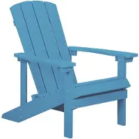 Beliani ADIRONDACK - Tuinstoel - Turquoise - Kunsthout