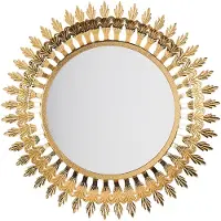 Beliani VOREY - Wandspiegel - Goud - Metaal