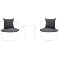 Beliani CAPRI - Kussenhoezen - Grijs - Polyester