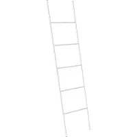 Beliani Handdoekhouders + handdoekhaken, Handdoekladder wit 50 x 165 cm 5 spijlen ARIBIBI