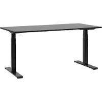 Beliani Bureau elektrisch verstelbaar zwart 160 x 72 cm DESTIN II