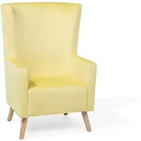 Beliani Fauteuil gele bekleding ONEIDA