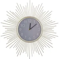 Beliani SOLURA - Wandklok - Goud - IJzer