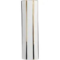 Beliani ESTELLA - Bloemenvaas - Wit - 12 cm - Keramiek