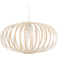 Beliani HAVEL - Hanglamp - Lichte houtkleur - Bamboehout
