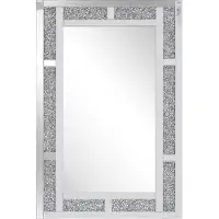 Beliani AVRILLE - Wandspiegel - Zilver - MDF
