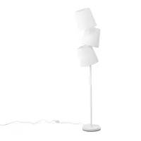 Beliani RIO GRANDE - Staande lamp - Wit - Metaal