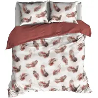 Satin d'or Dekbedovertrek Plumka Marsala-Lits-jumeaux (270 x 200/220 cm)