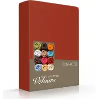 Romanette Hoeslaken Romanette Terra Pumpkin Rood (Velours)