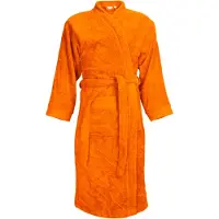 The One Towelling Luxe Badjas - 100% Katoen Oranje / L/XL