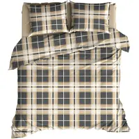 Satin d'or Dekbedovertrek Banff Caramel - 260x200/220 cm | Lits-jumeaux XL